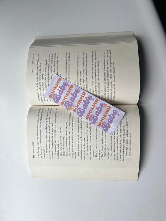 " Bookish Babe" Bookmark