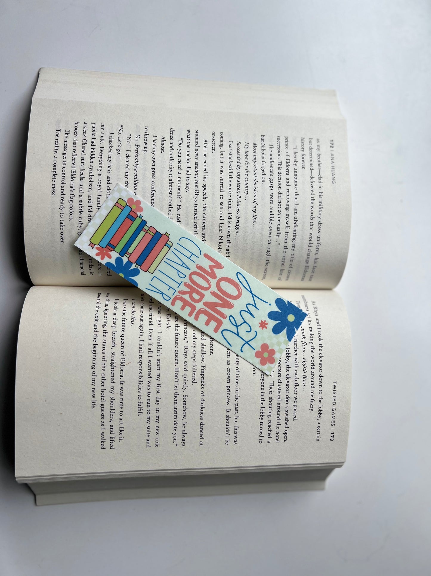 " Just One More Chapter" Bookmarks