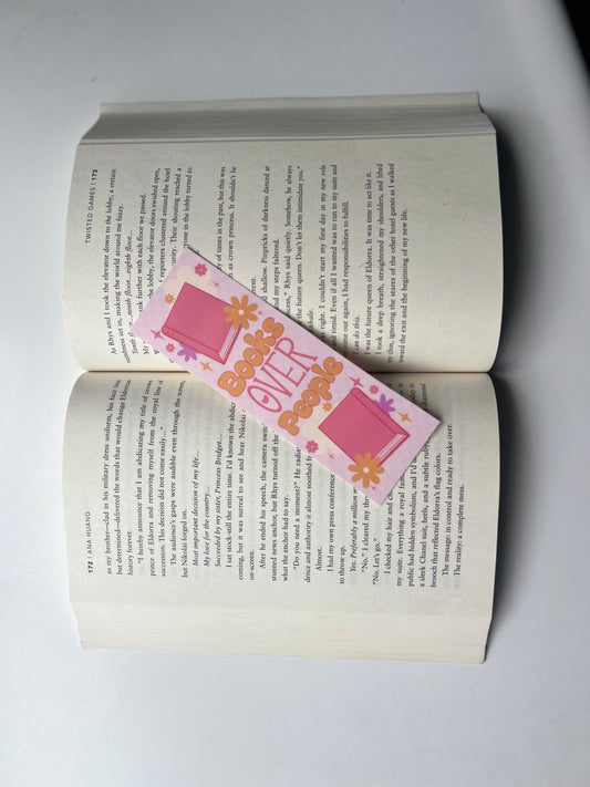 " Books Over People" Bookmark